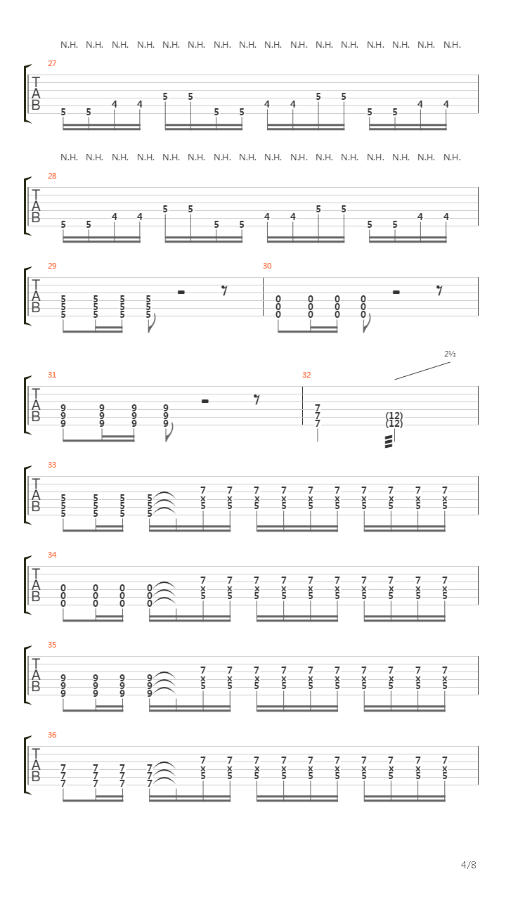 Post Scripts吉他谱