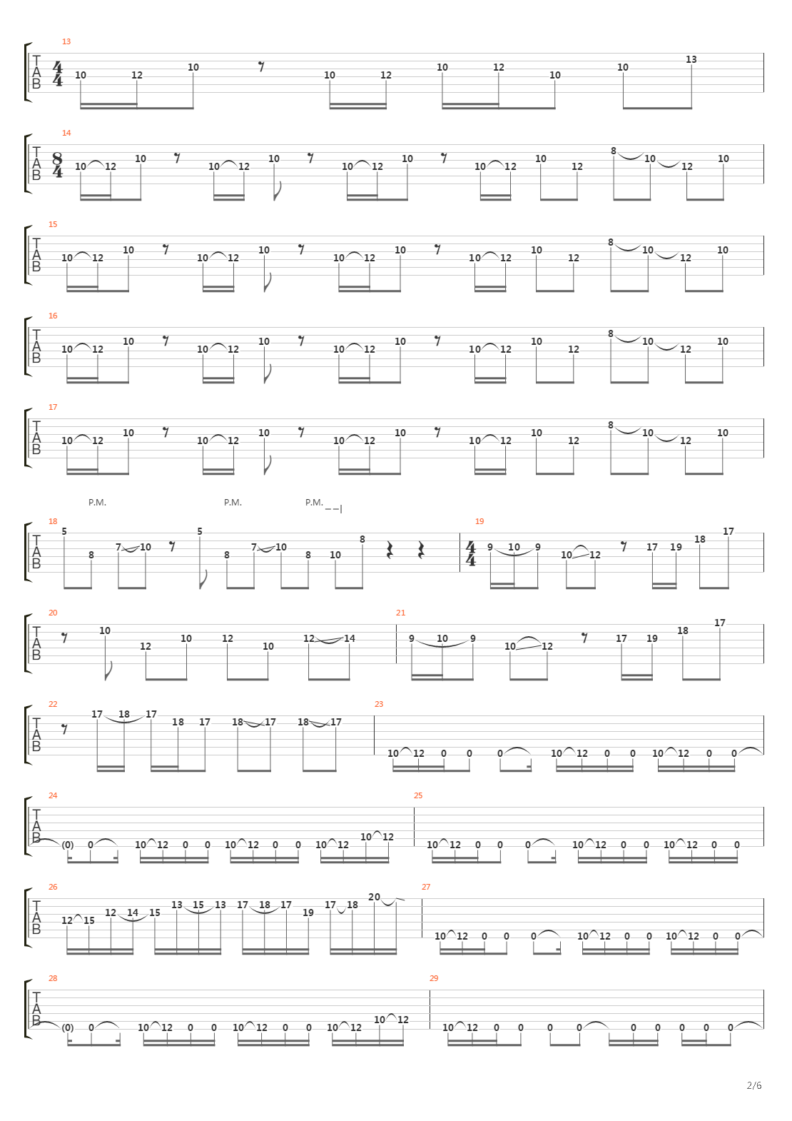 Architect吉他谱