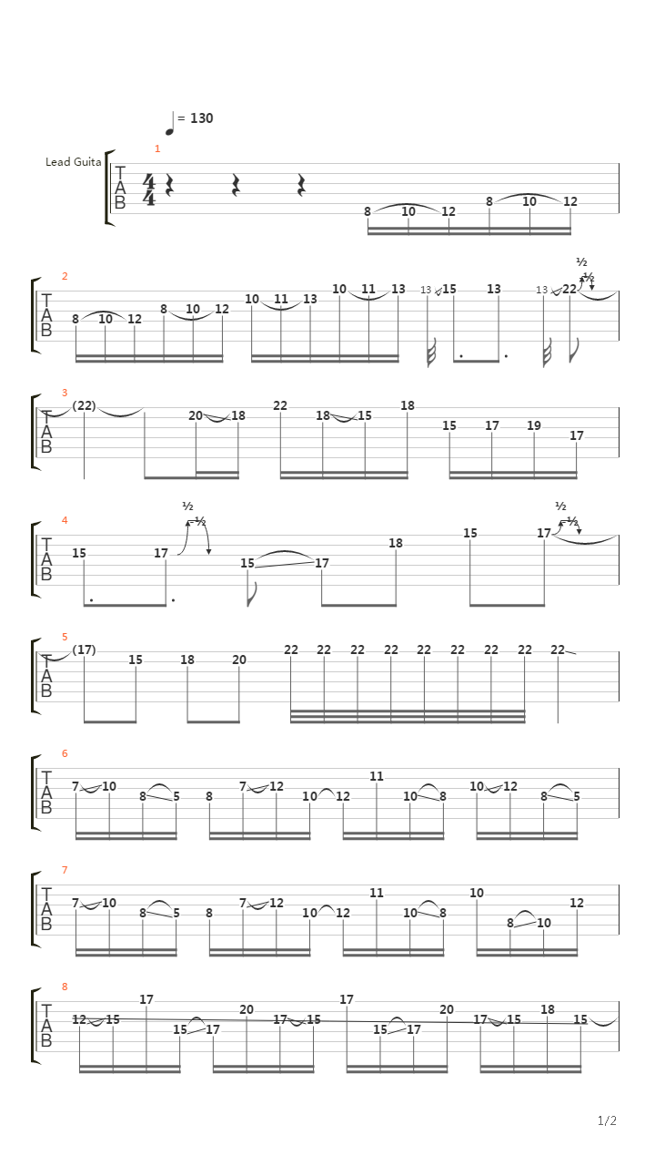 Hybrid Earth吉他谱