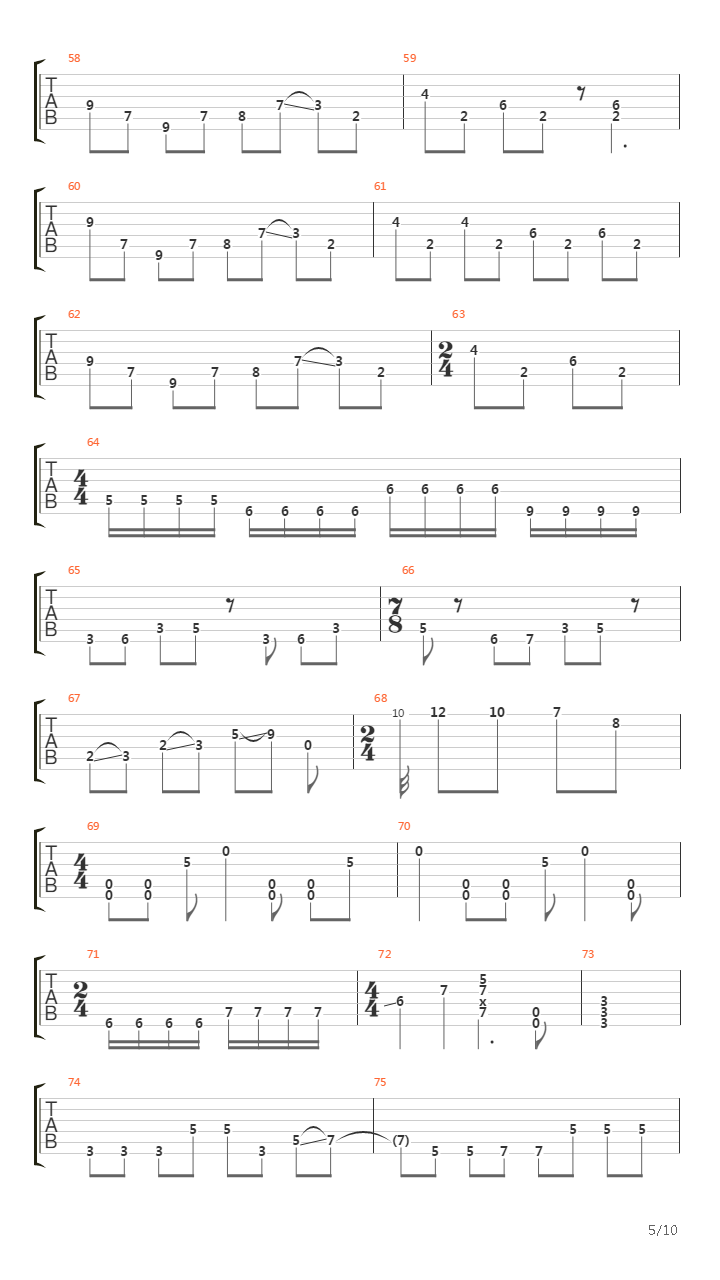 Obscure Words吉他谱