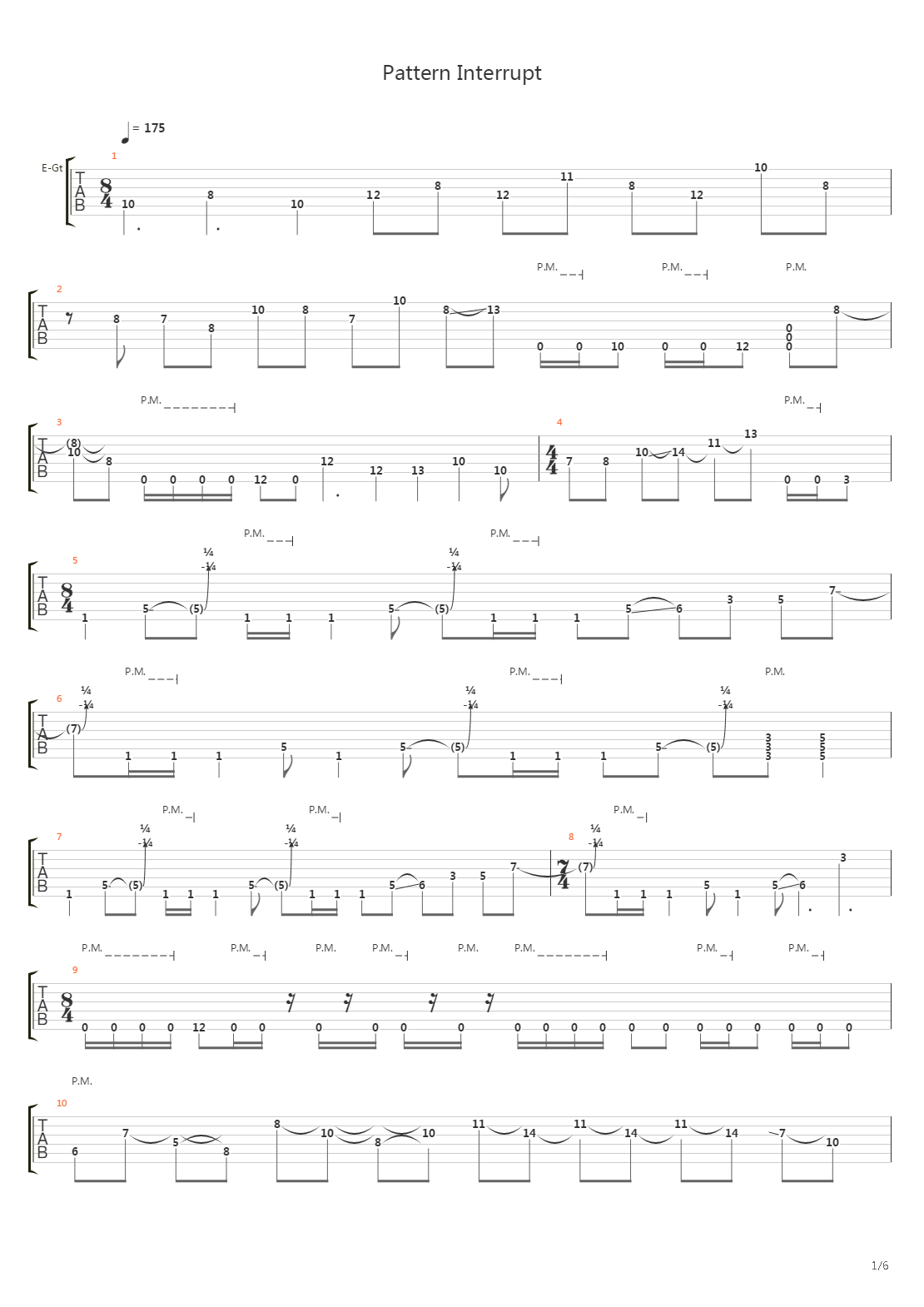 Pattern Interrupt吉他谱