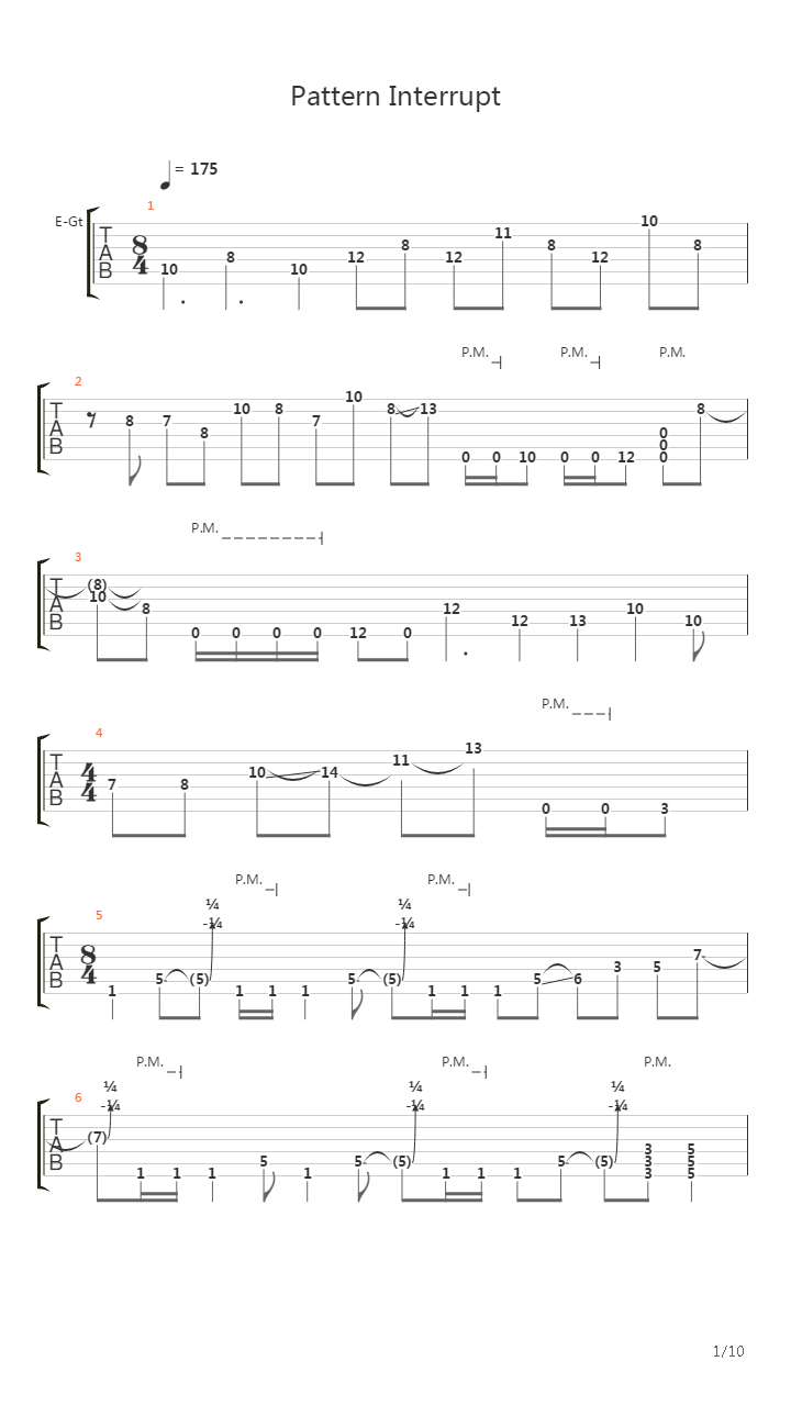 Pattern Interrupt吉他谱