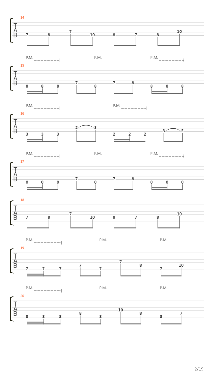 Separate And Coalesce吉他谱