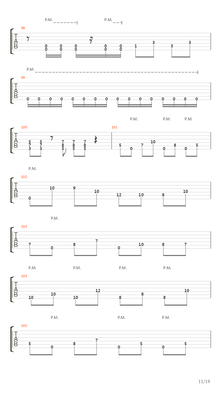 Separate And Coalesce吉他谱