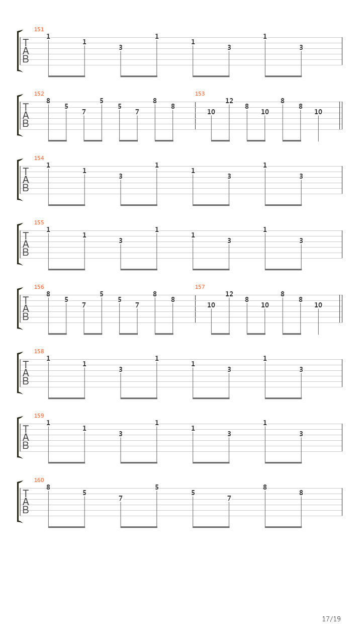 Separate And Coalesce吉他谱