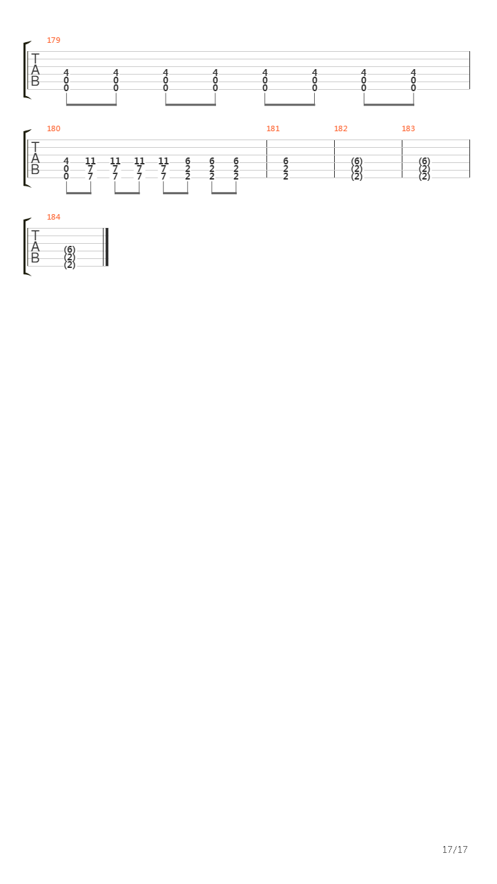 Vaalbara吉他谱