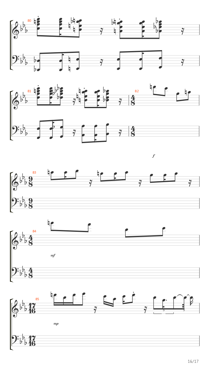 Tarkus Part I - Eruption吉他谱