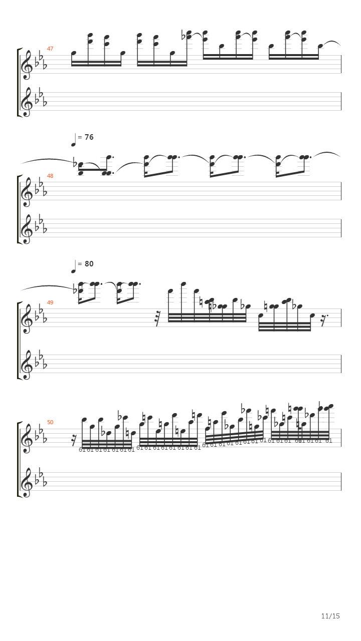 Tarkus Part Ii - Stones Of Years吉他谱