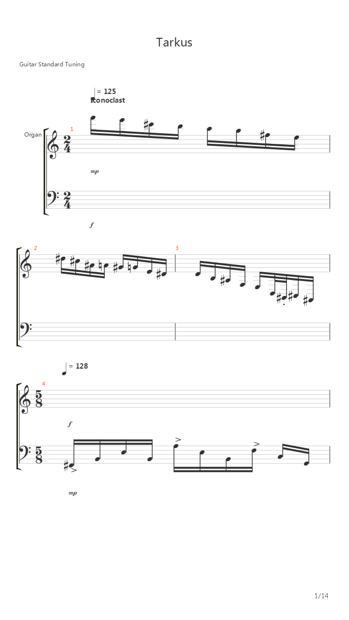 Tarkus Part Iii - Iconoclast吉他谱