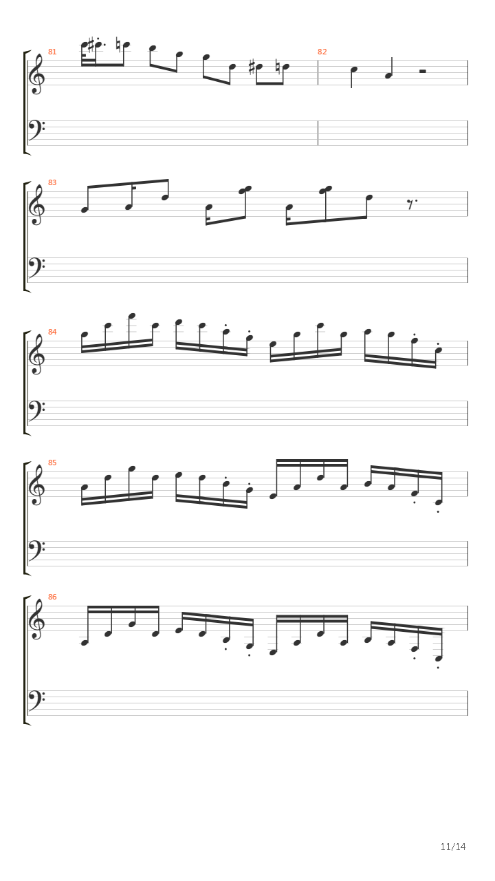 Tarkus Part Iv - Mass吉他谱