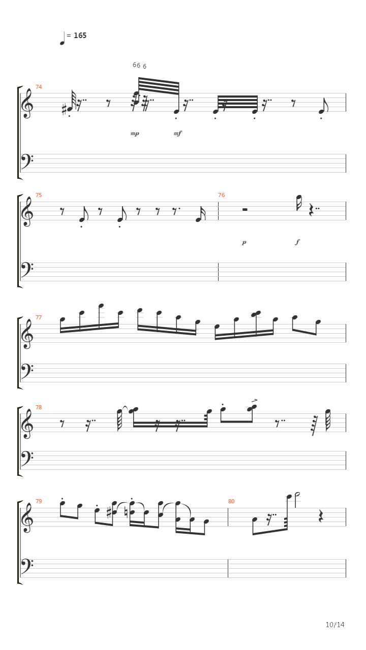 Tarkus Part Iv - Mass吉他谱