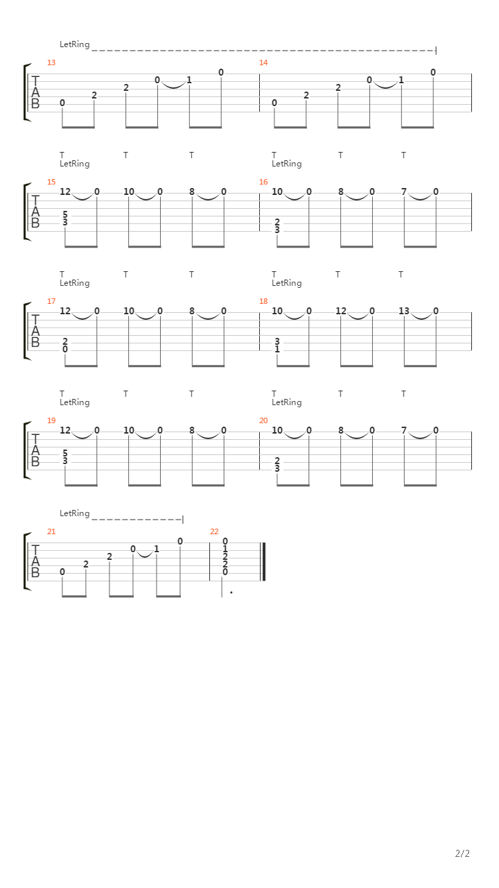 Le Onde吉他谱