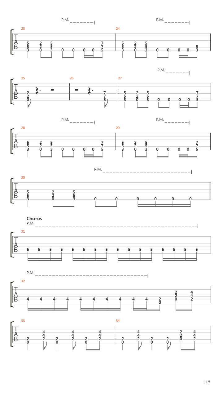 Me吉他谱