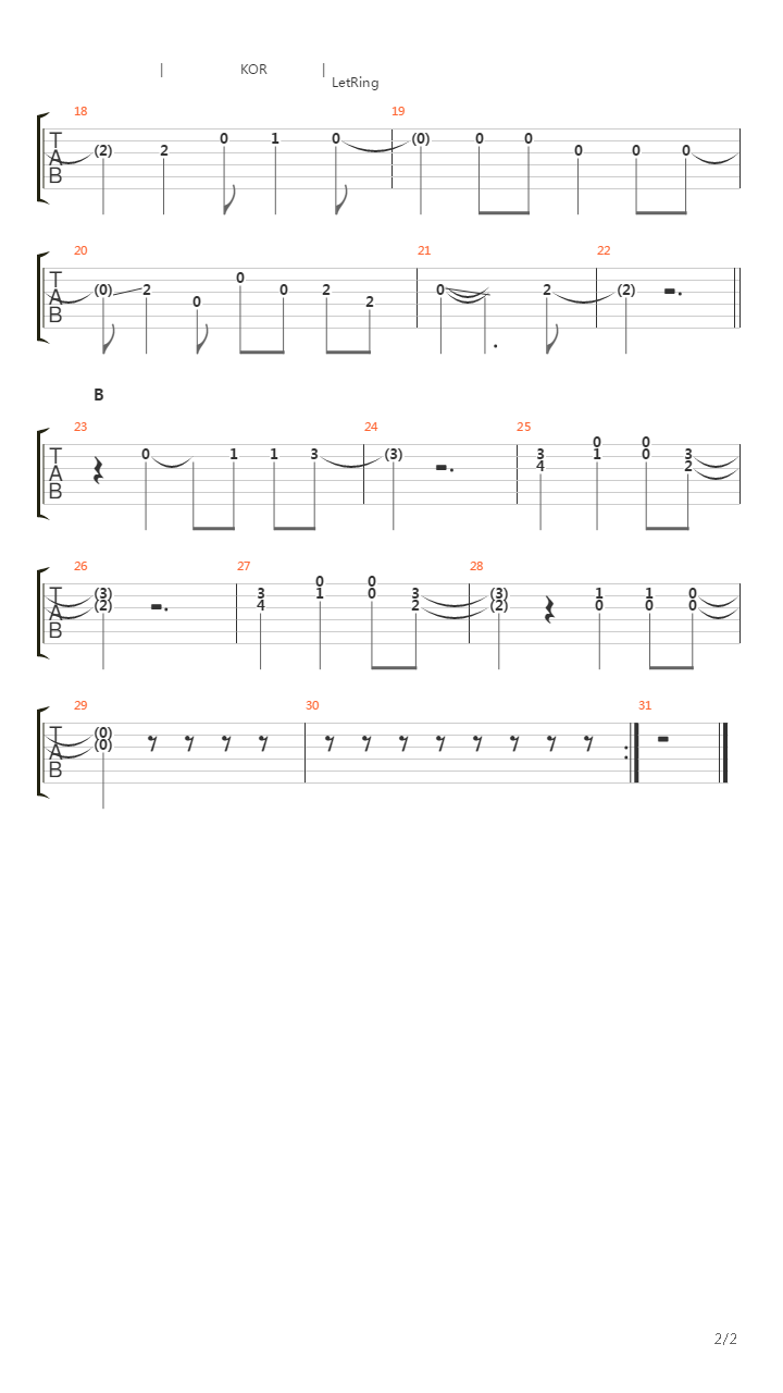 U Lu La Lu吉他谱