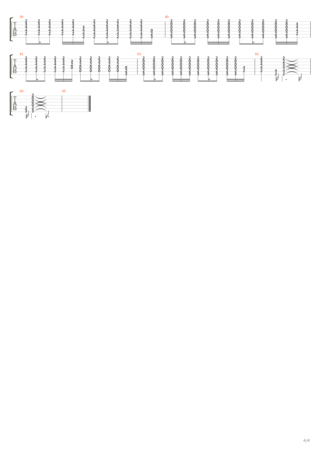 Overdue吉他谱