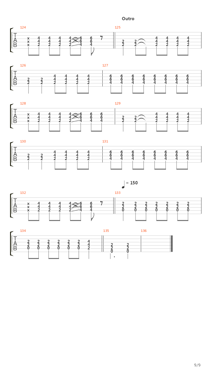 Ten Minutes吉他谱