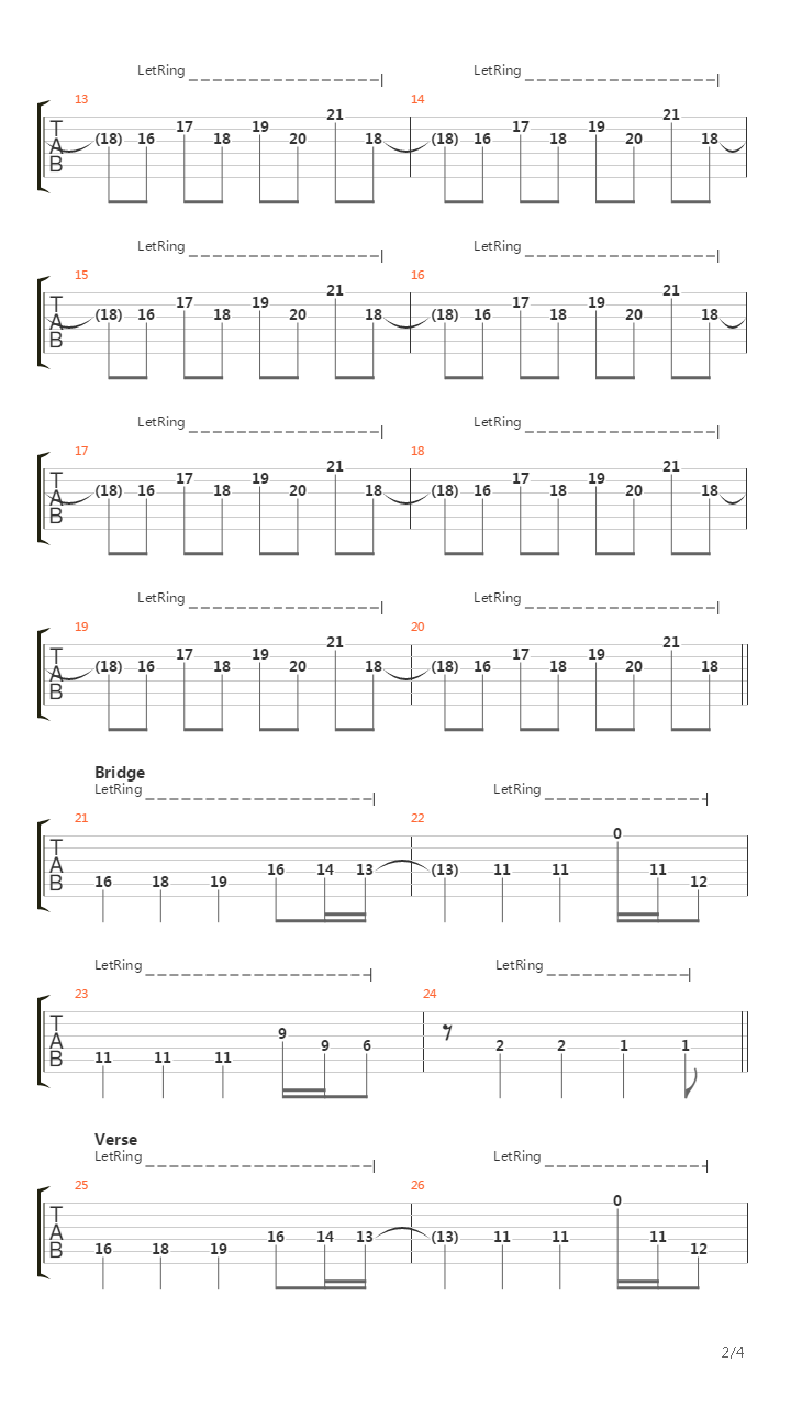 Forgotten吉他谱