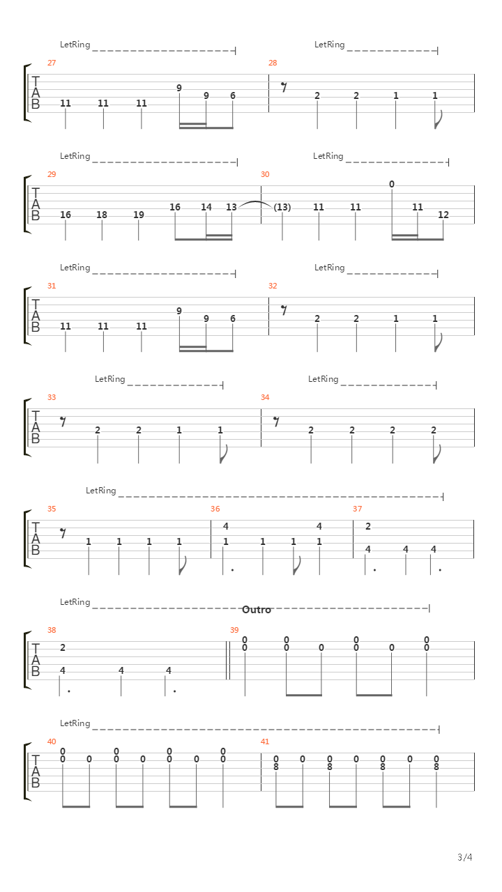Forgotten吉他谱