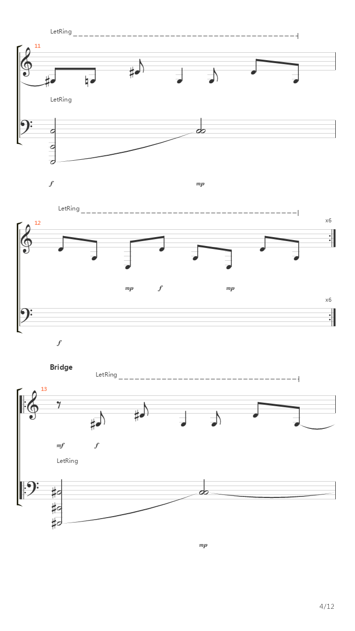 Shrink吉他谱