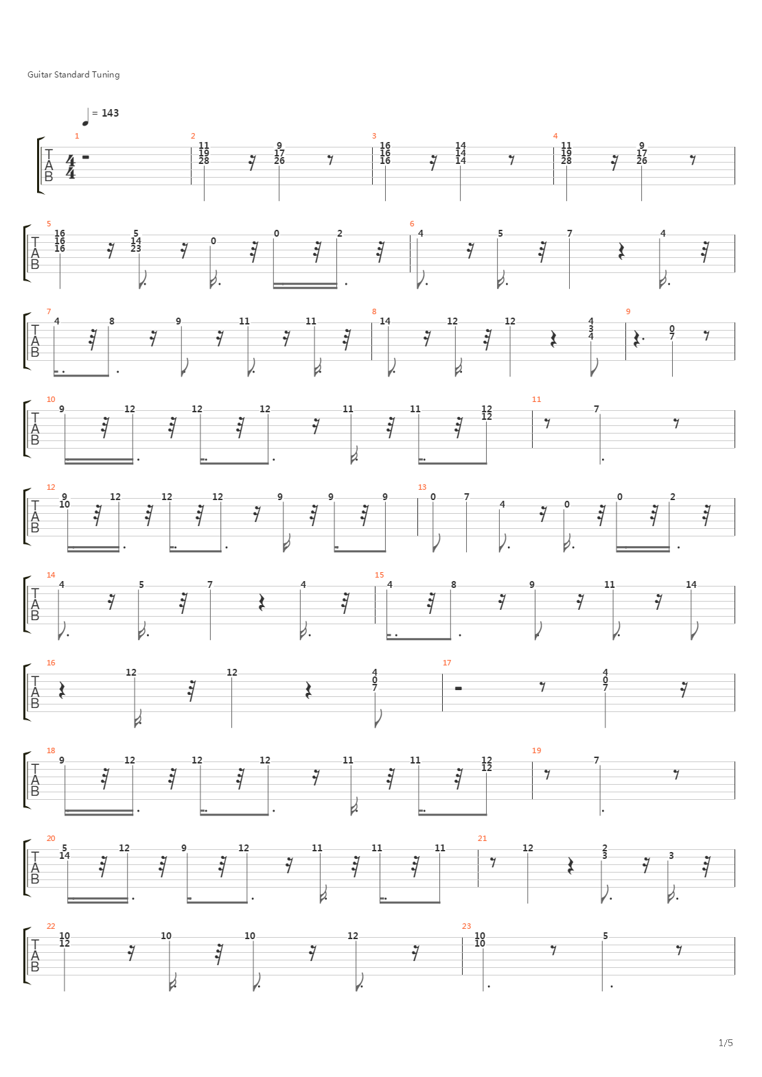 The Galaxy Express 999(银河铁道999)吉他谱