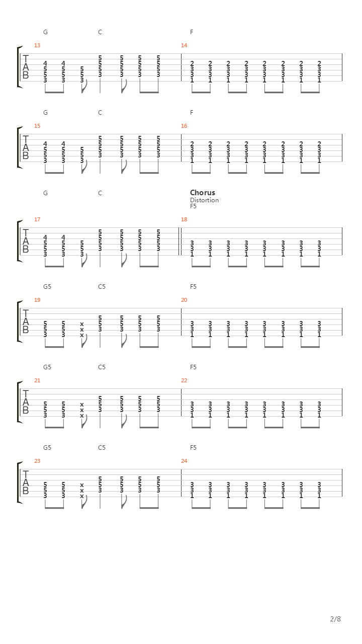 Anja吉他谱