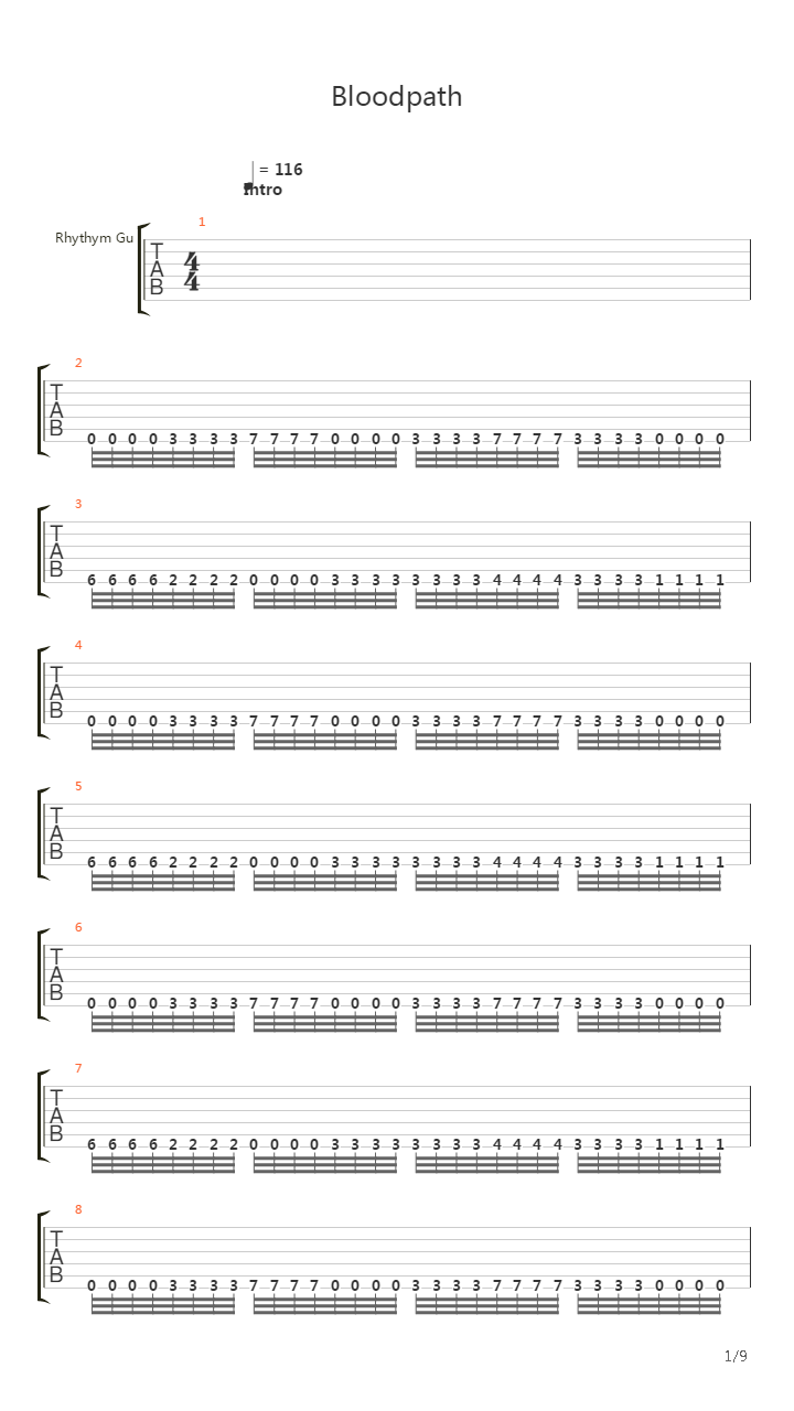 Bloodpath吉他谱