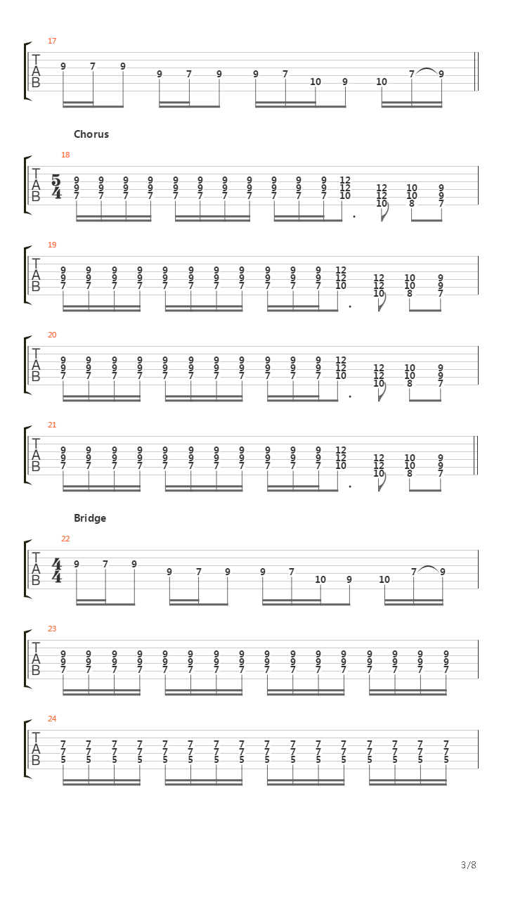 Tack And Forlat吉他谱