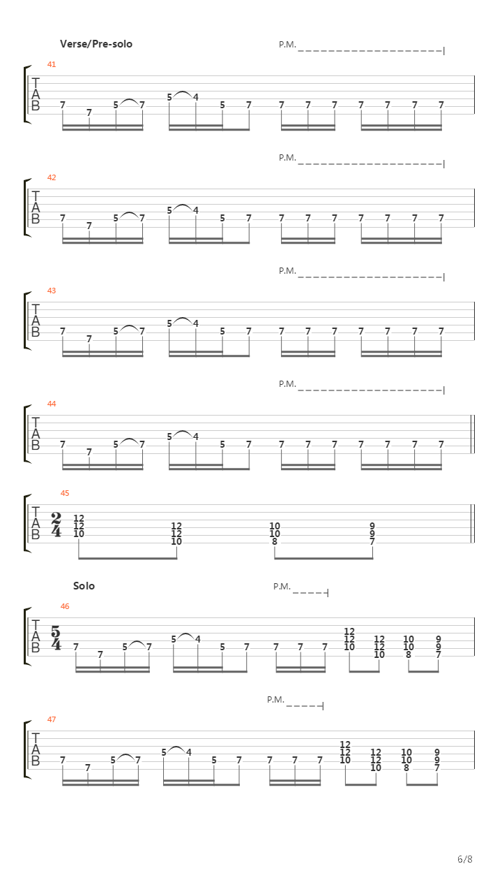 Tack And Forlat吉他谱