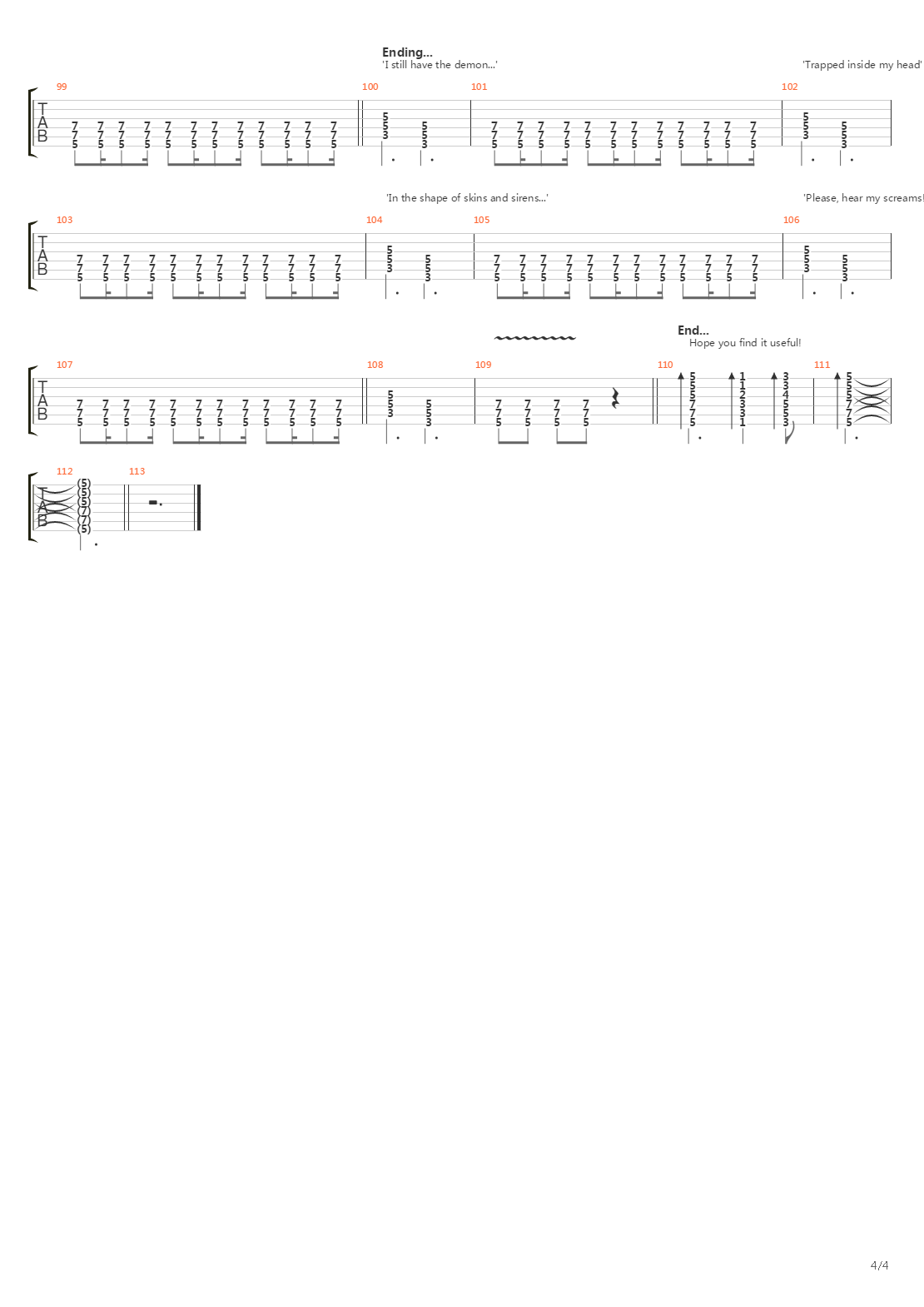 The Siren吉他谱