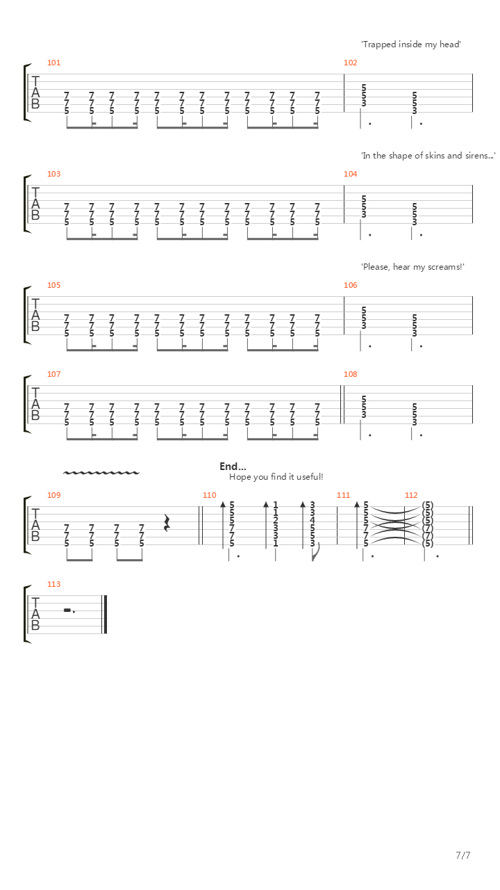 The Siren吉他谱