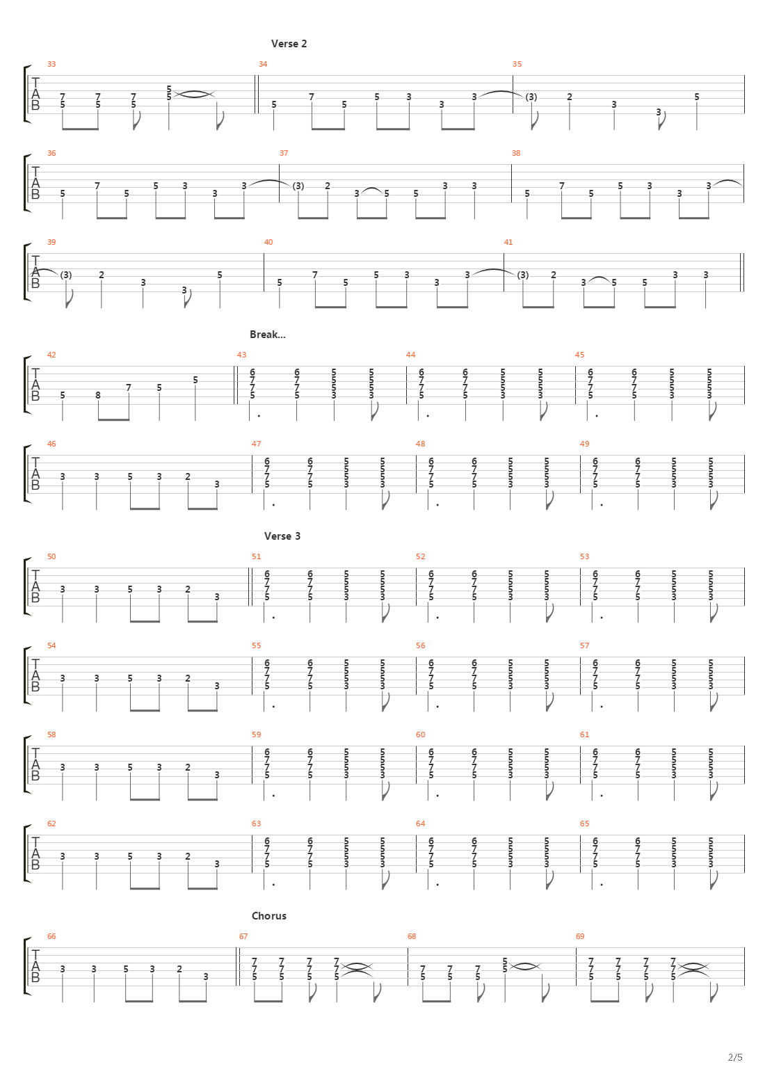 Thin Line吉他谱