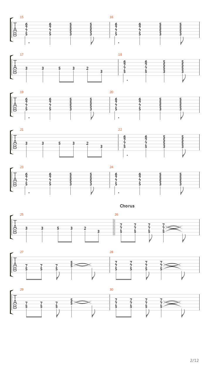 Thin Line吉他谱