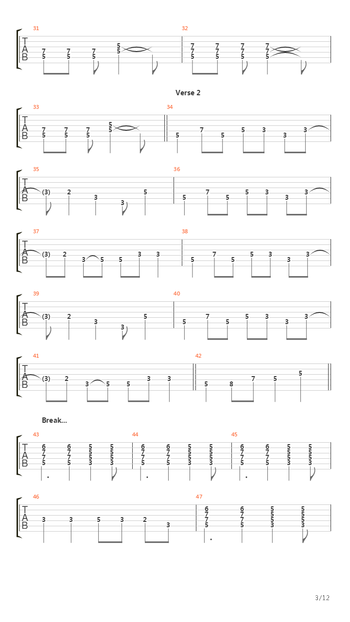 Thin Line吉他谱