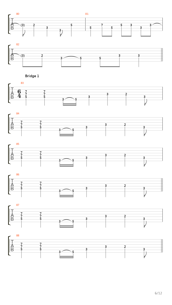 Thin Line吉他谱