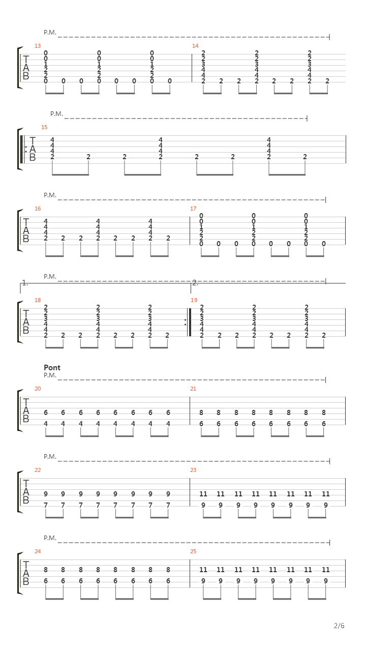 Long Road吉他谱