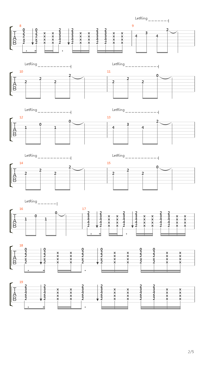 Arenas De Soledad吉他谱