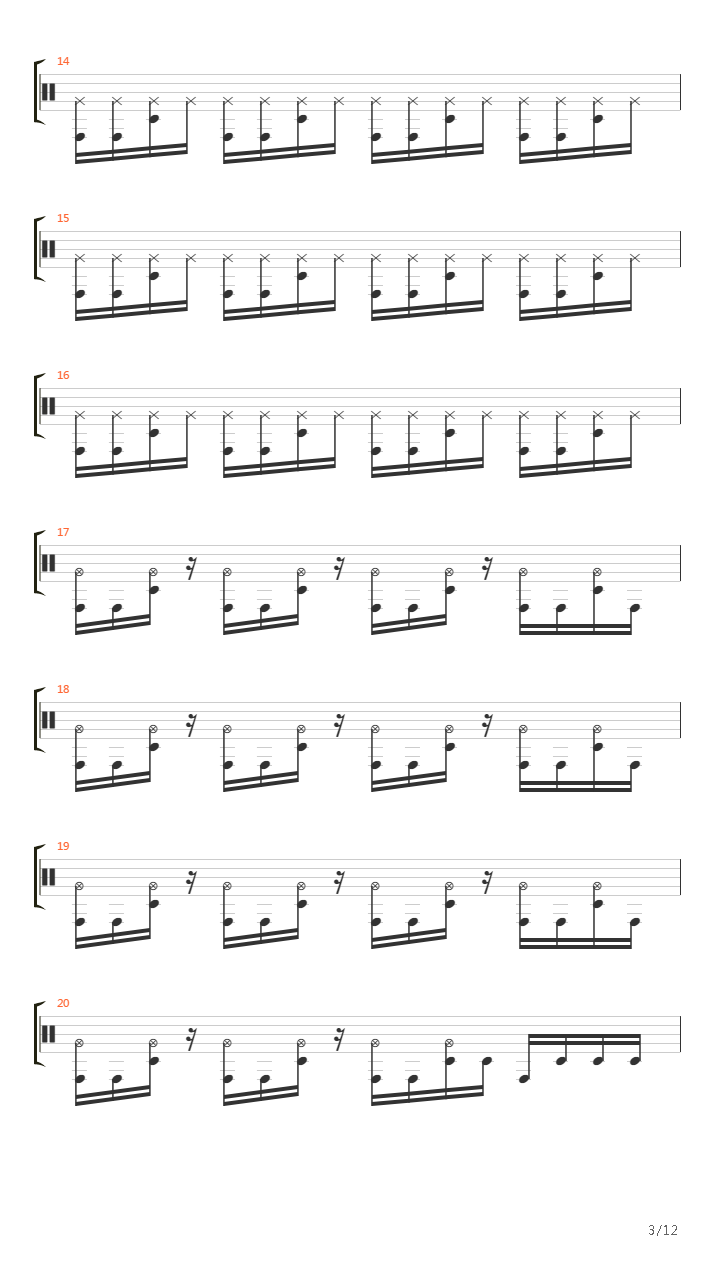 Counting吉他谱