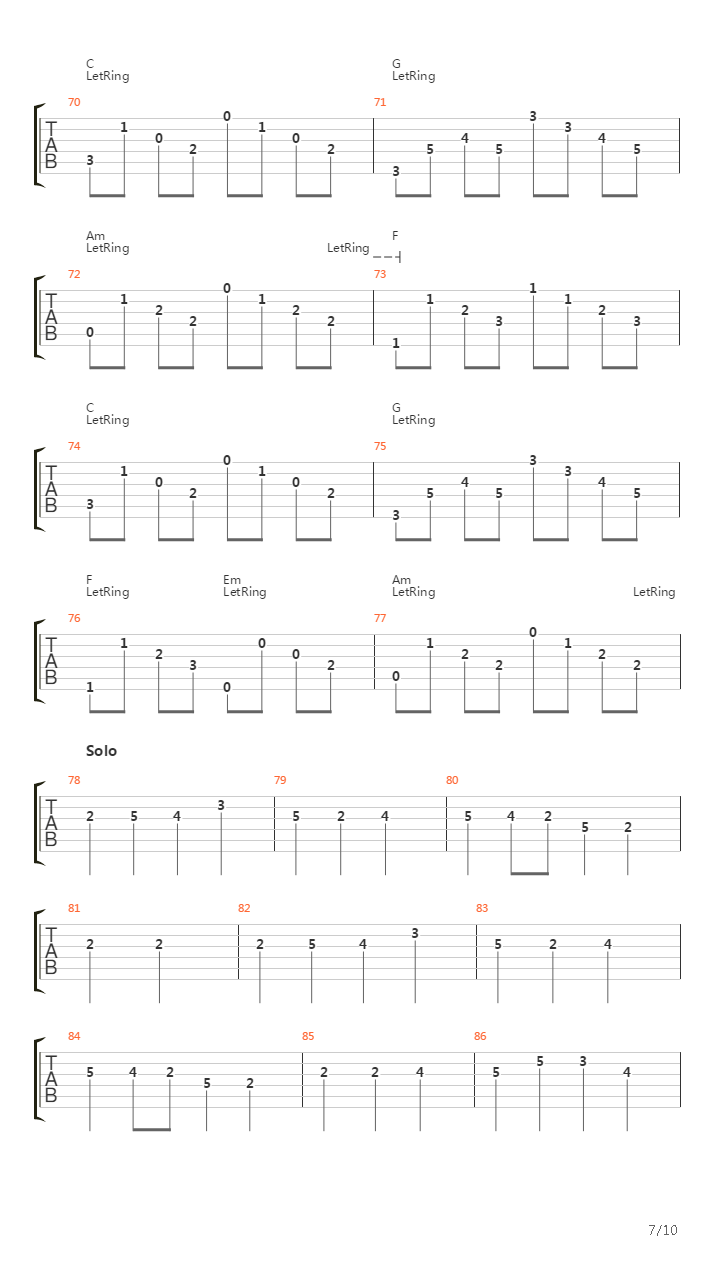 Engelbrekt吉他谱