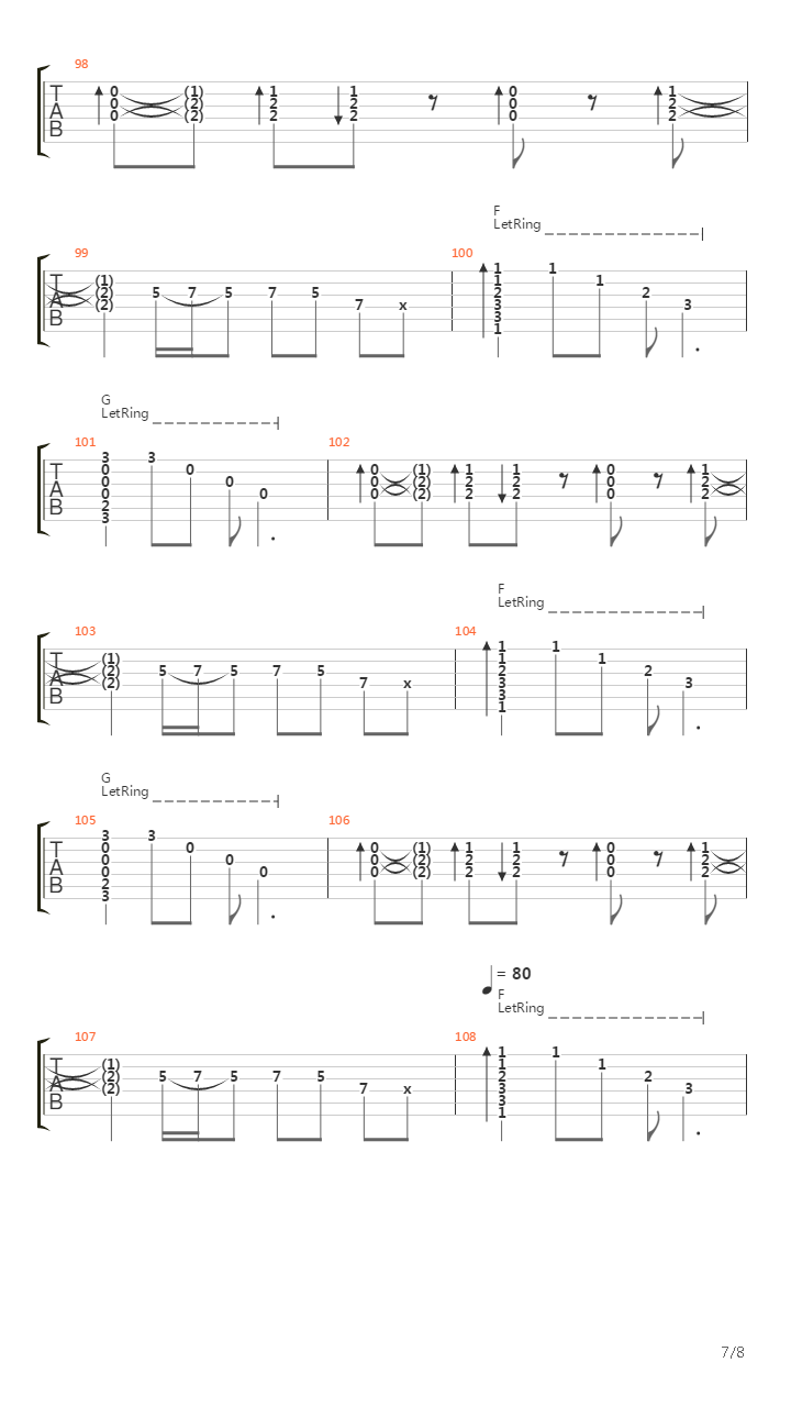 Ho吉他谱