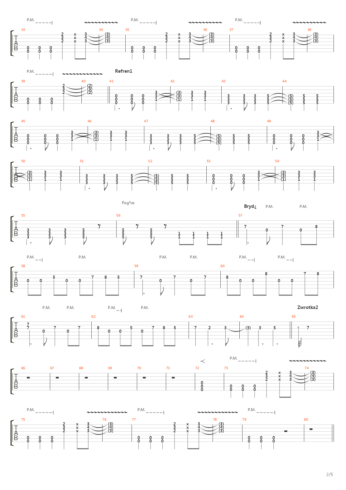 Fallen吉他谱