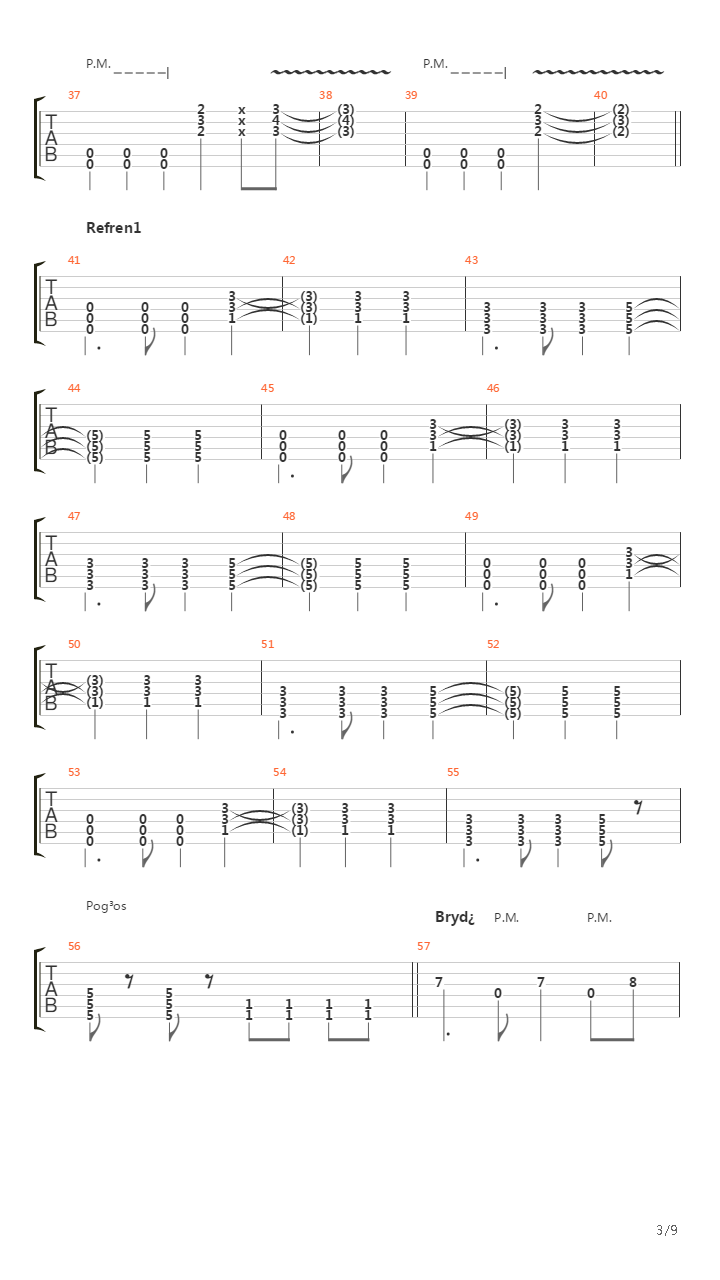 Fallen吉他谱