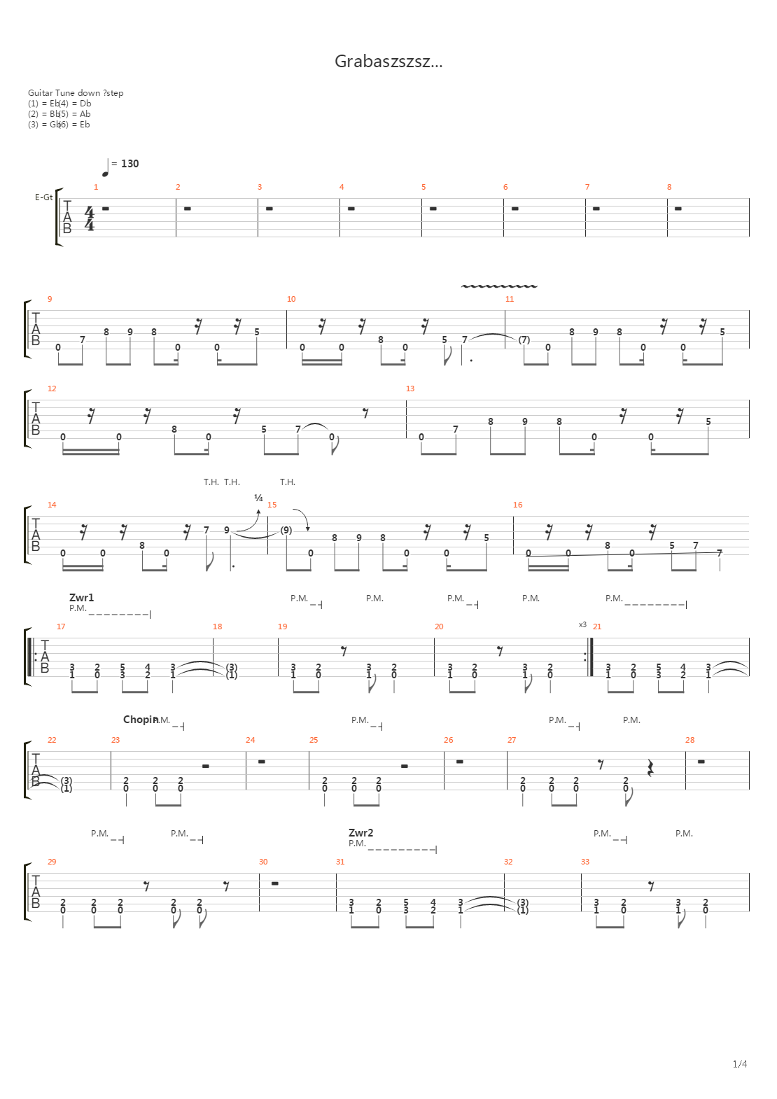 Grabasz吉他谱