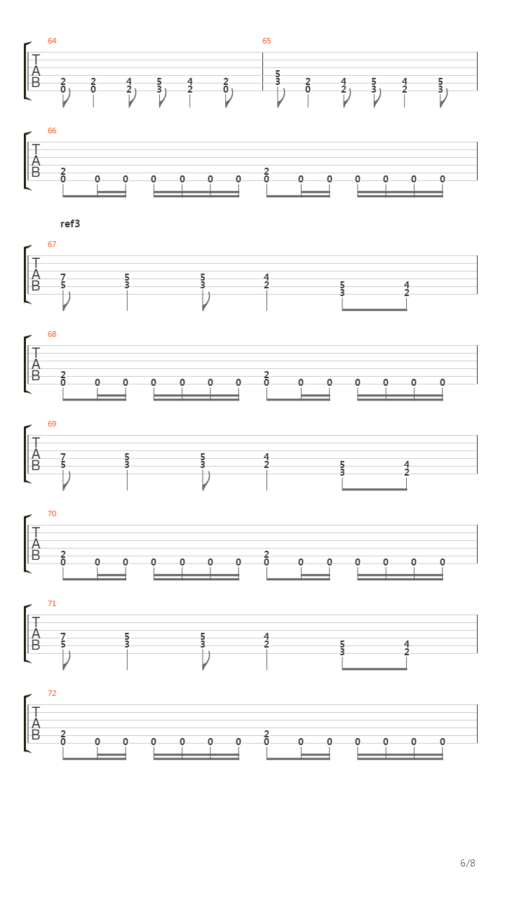 Mirrow Of War吉他谱