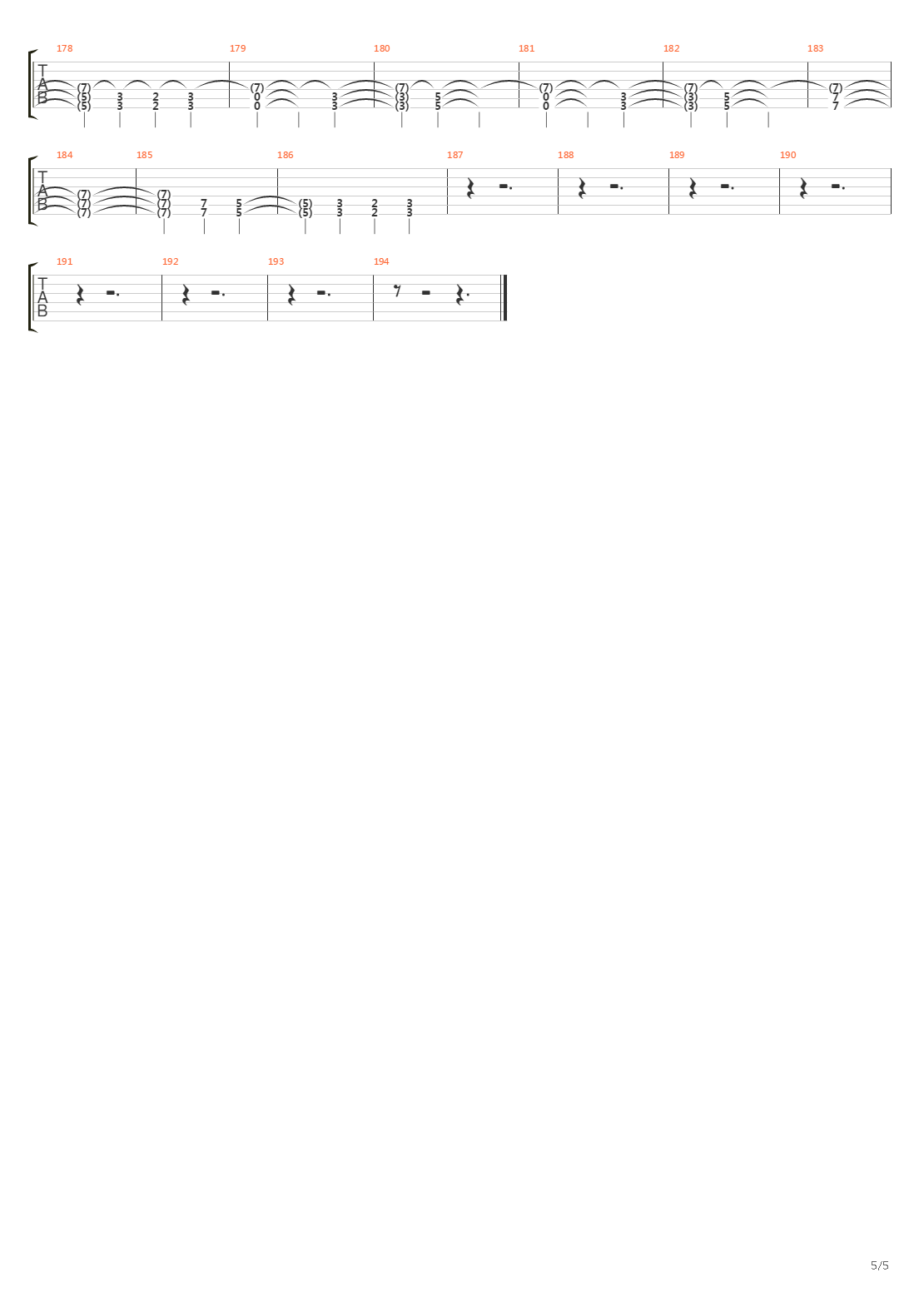 Teli吉他谱