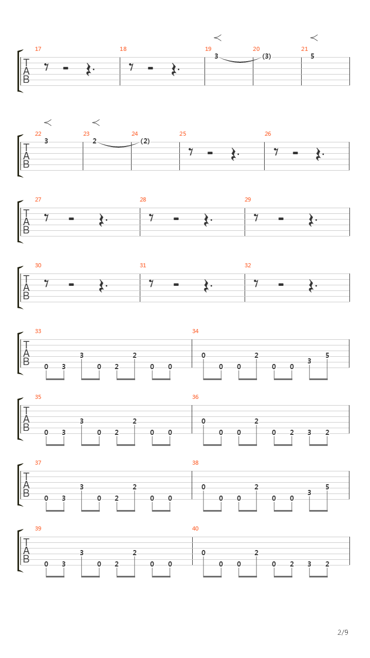 Teli吉他谱