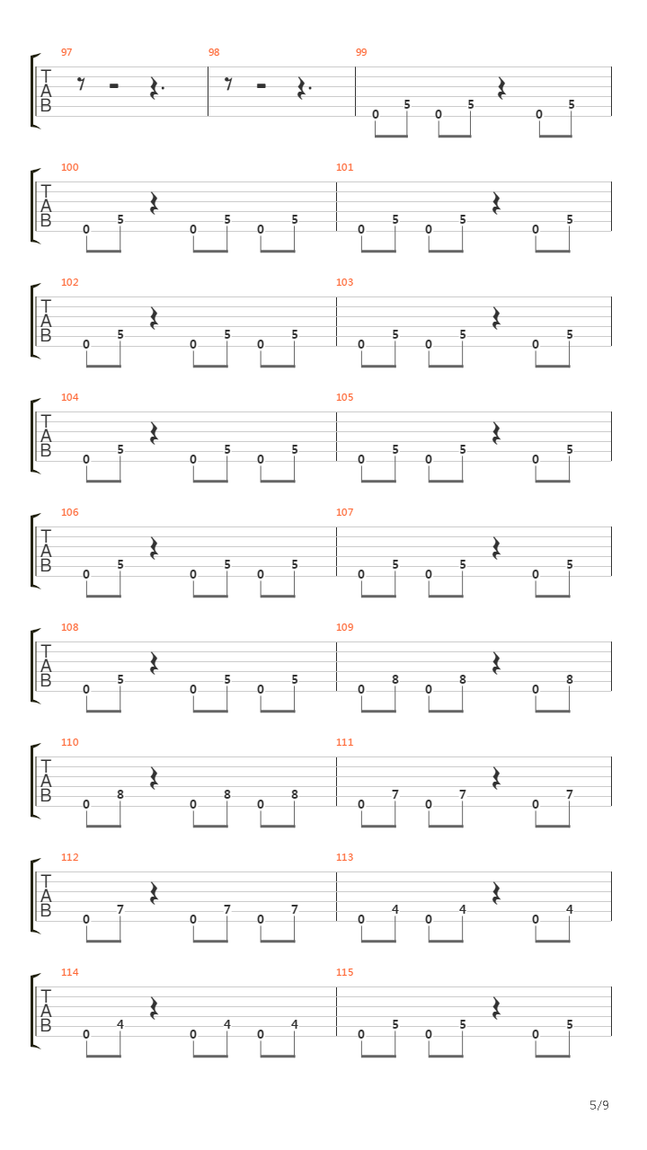 Teli吉他谱