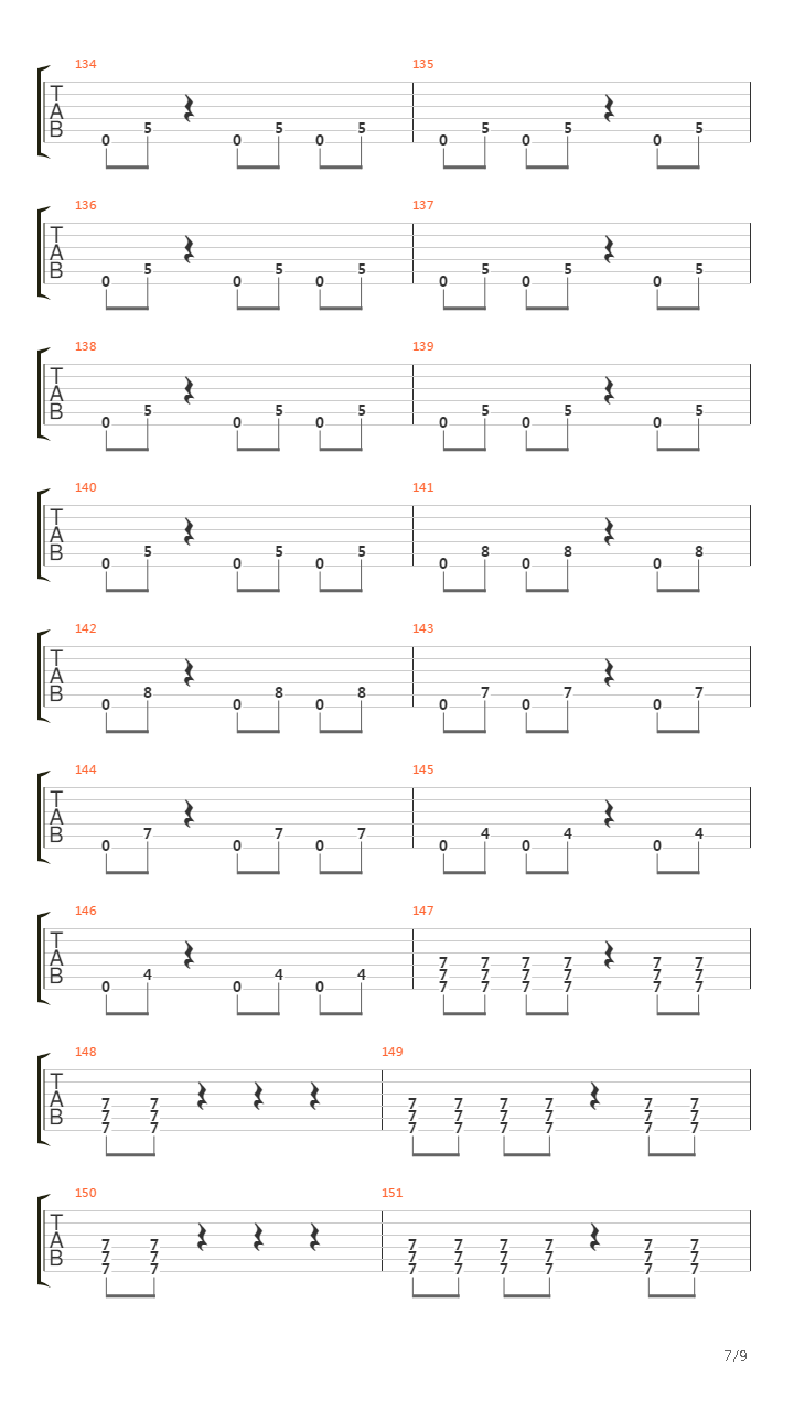 Teli吉他谱