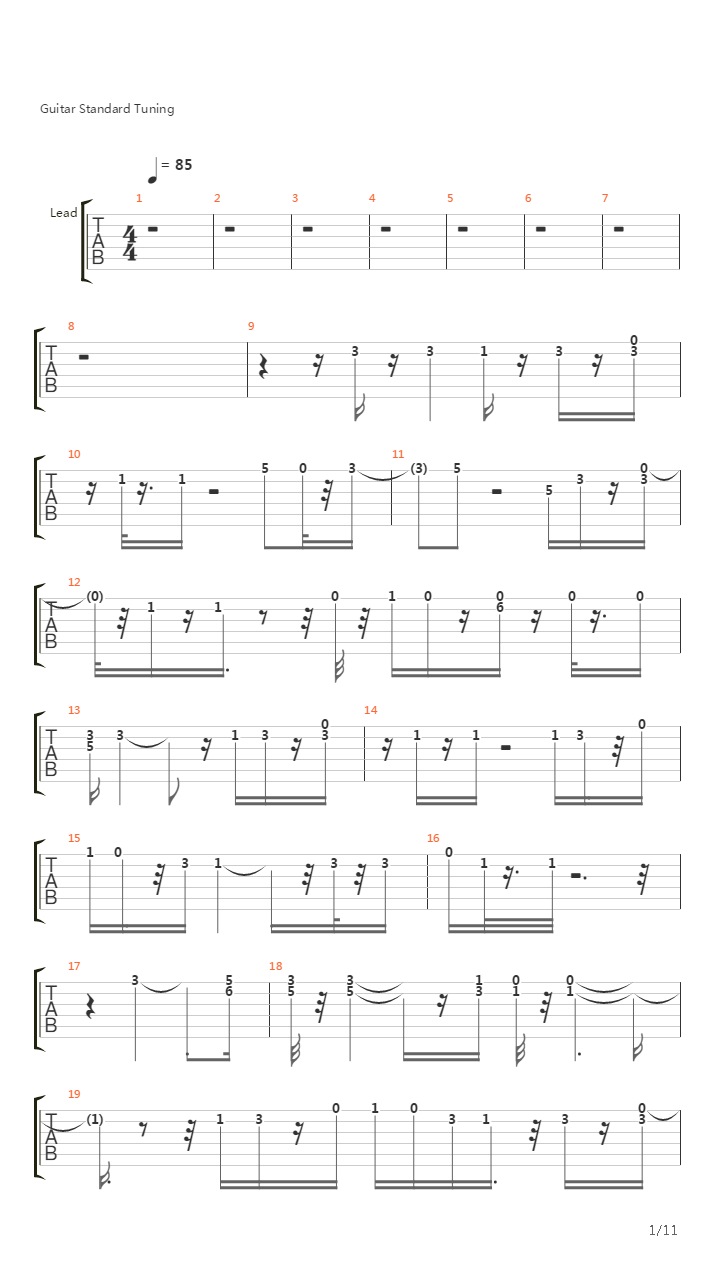 Between The Sheets吉他谱