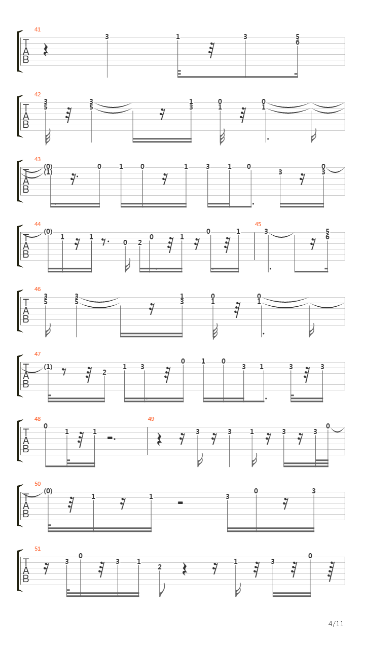 Between The Sheets吉他谱