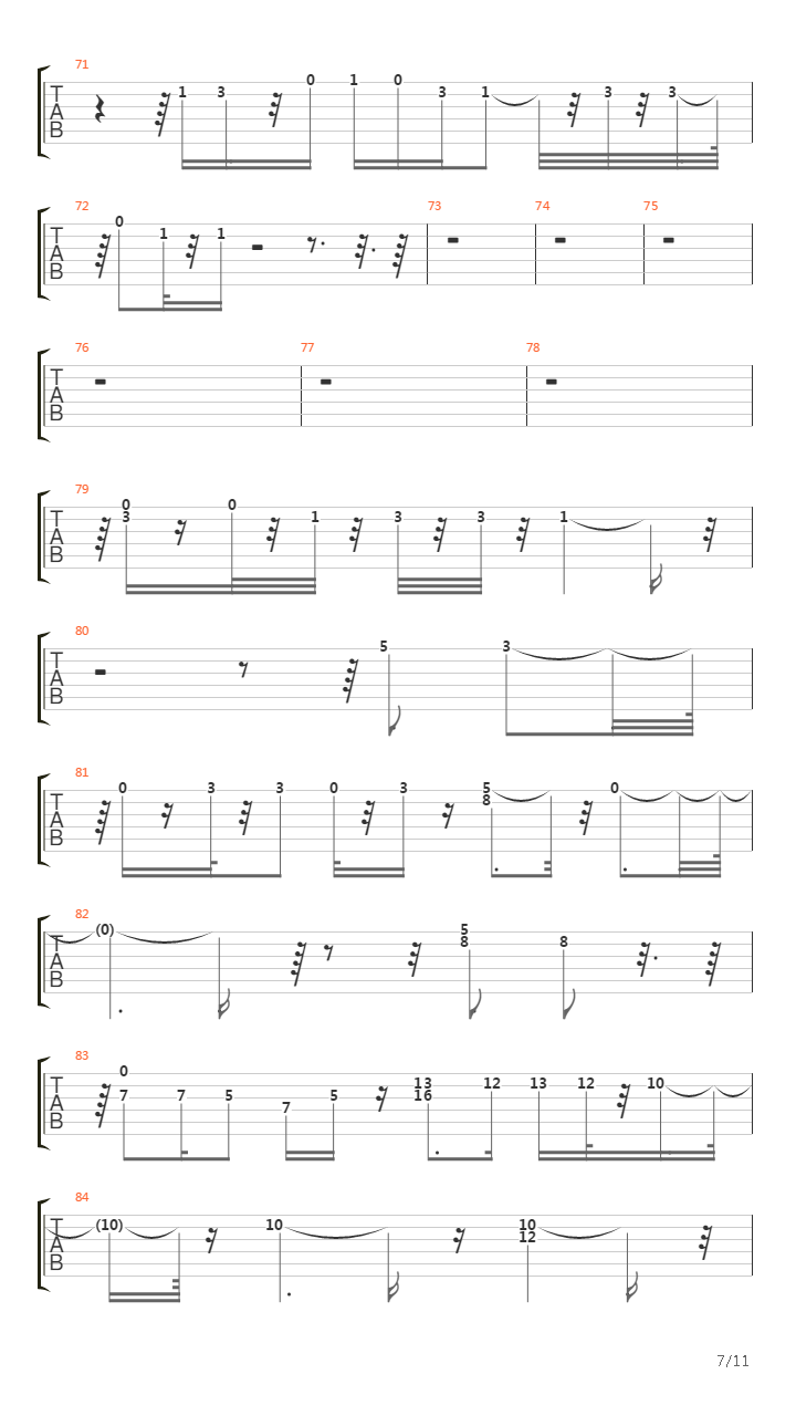 Between The Sheets吉他谱